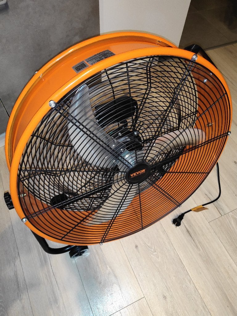 Ventilateur tambour industriel VEVOR 24"(61 cm) - Quasi neuf, Electroménager, Enlèvement, Comme neuf, Ventilateur de sol
