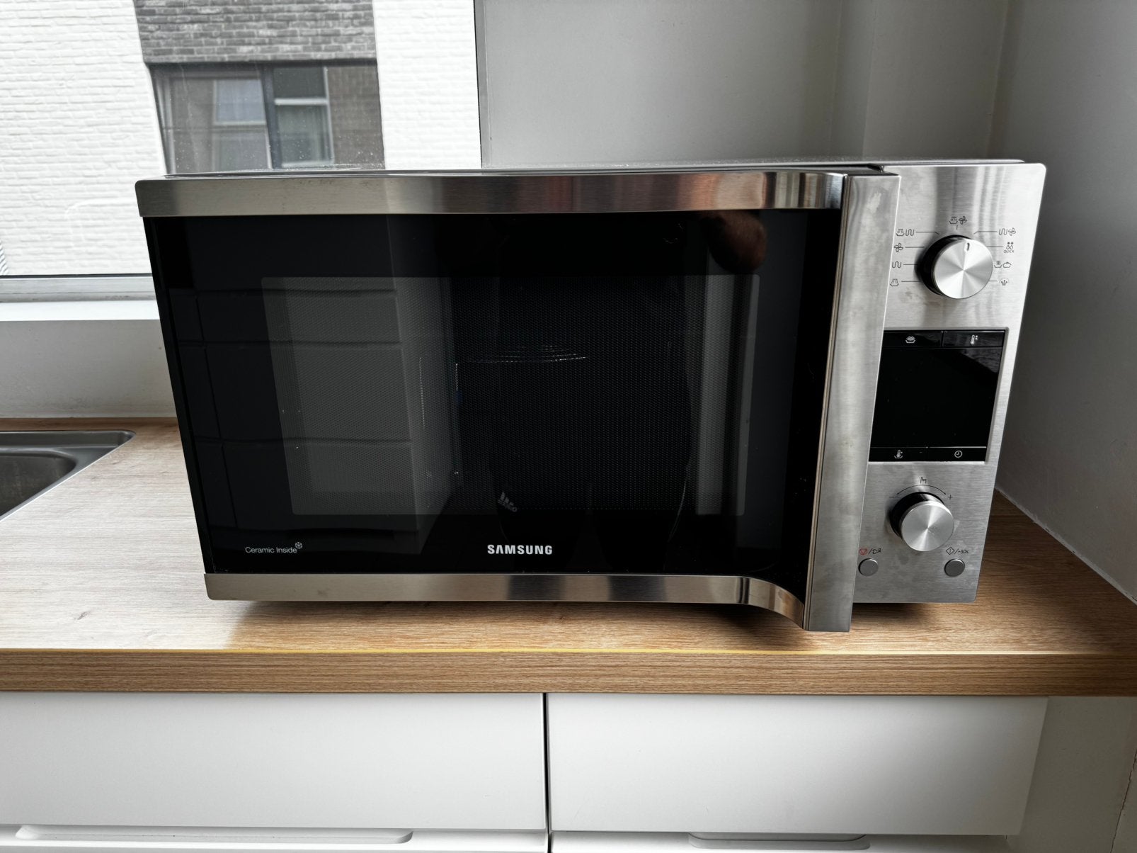 Samsung 45L combimagnetron met heteluchtoven en grill, Elektronische apparatuur, Ophalen, Zo goed als nieuw, Vrijstaand, Combi-microgolfoven
