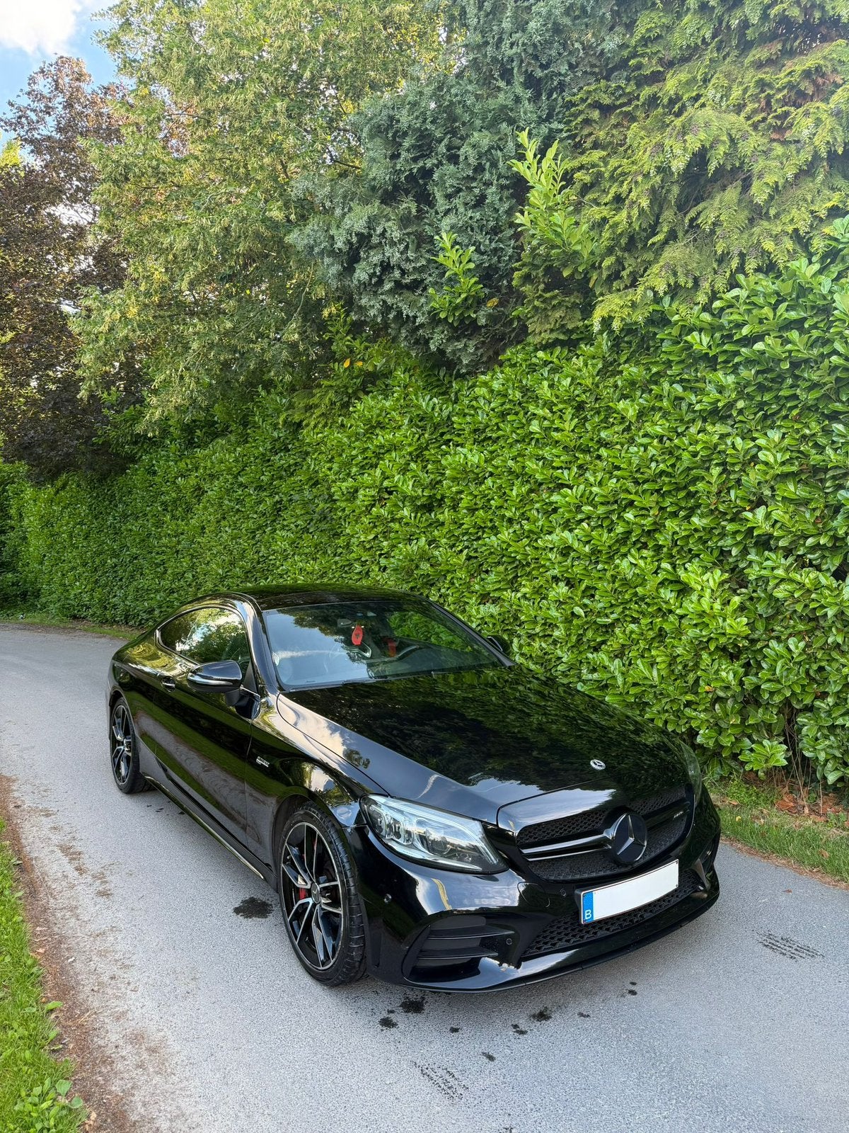 Mercedes C43 AMG coupe, Auto's, Mercedes-Benz, Automaat, Zwart, Leder, Particulier