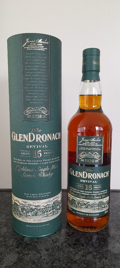 Glendronach whisky Revival aged 15y, Collections, Vins, Enlèvement ou Envoi, Neuf, Pleine