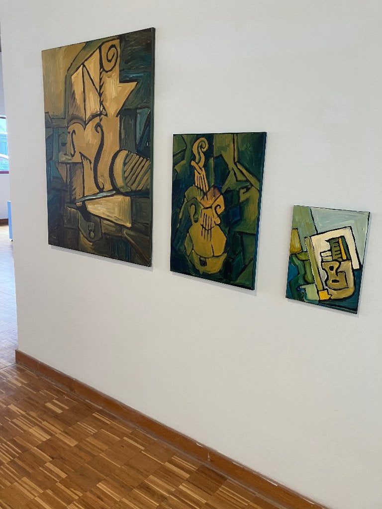 Abstracte Schilderijen te koop (reeks), Ophalen