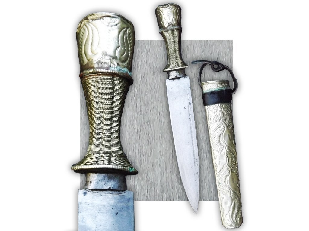 🚨Zeldzame en mooie originele TIBET XIX DAGGER, Verzamelen, Ophalen of Verzenden, Landmacht, Mes of Dolk