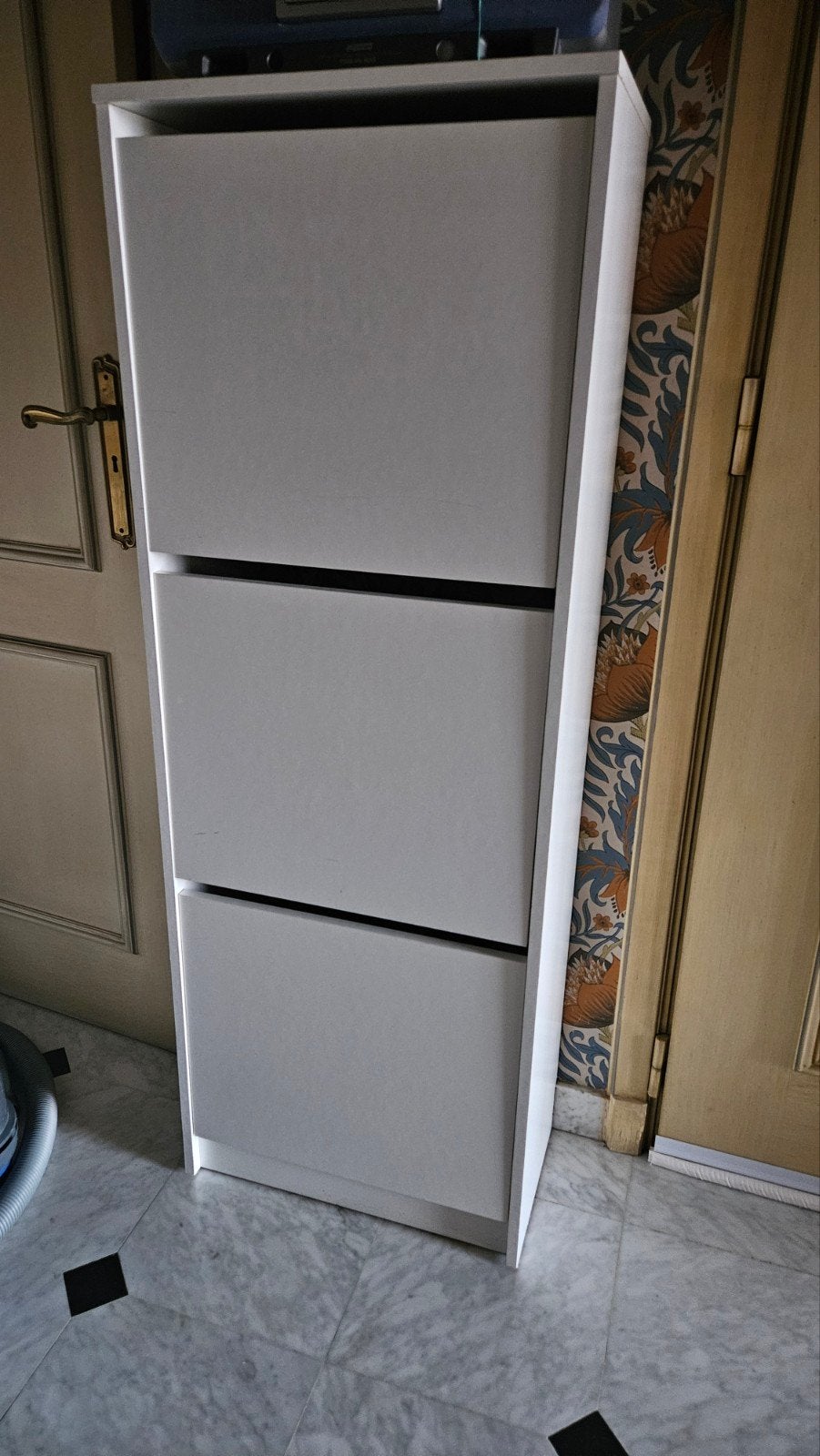 Meuble à chaussures blanc IKEA BISSA à 3 compartiments - Éta, Enlèvement