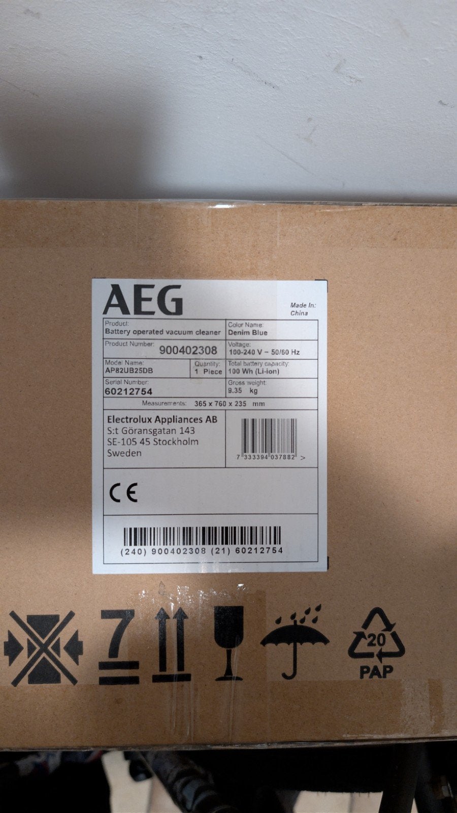 AEG ultimate 8000 steelstofzuiger **NIEUW**, Enlèvement ou Envoi, Aspirateur balai, AEG