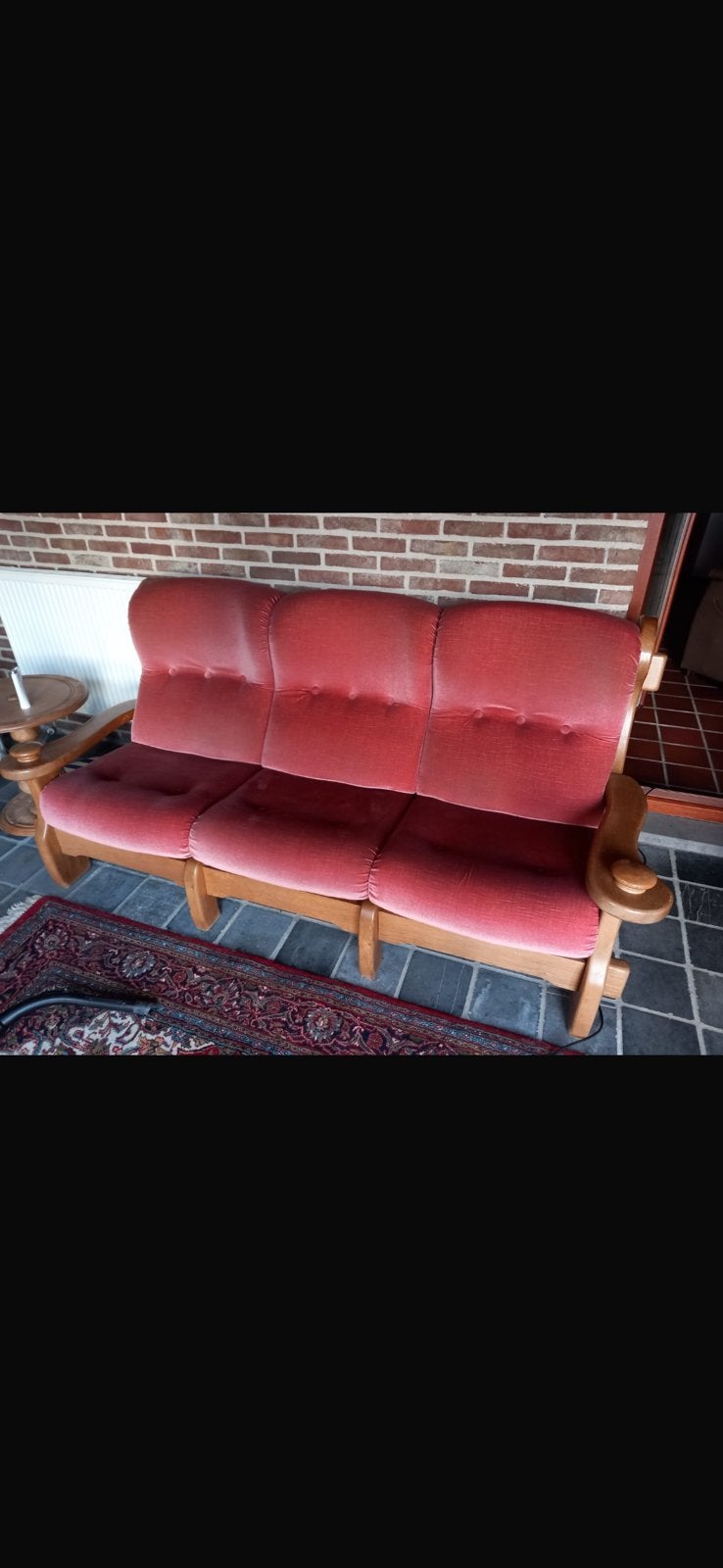 Gratis vintage eiken zetels set sallon, Maison & Meubles, Enlèvement, Comme neuf