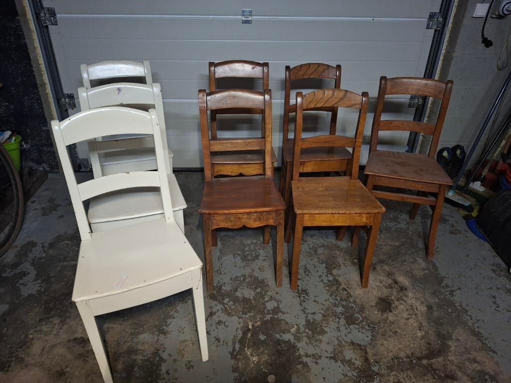 Chaises en bois, Enlèvement, Bois