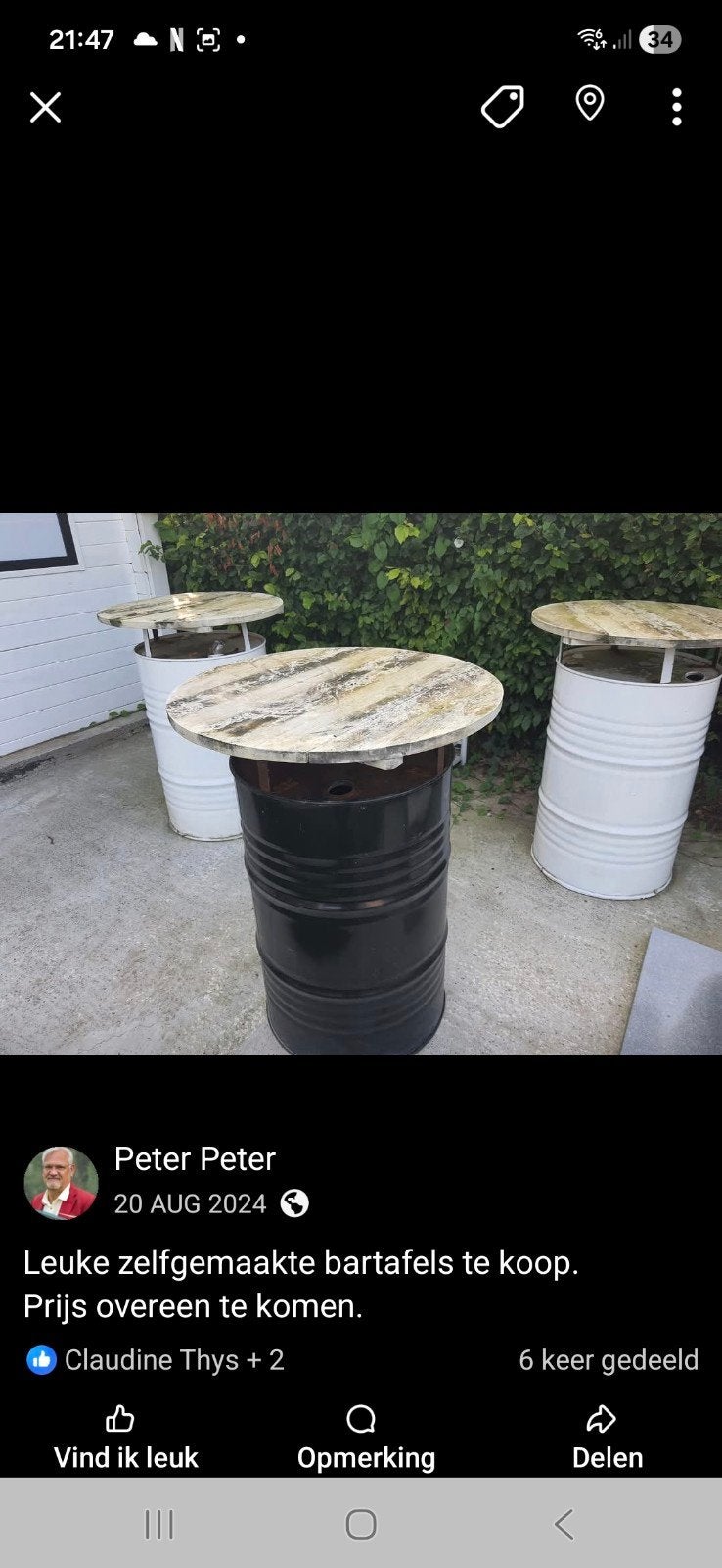 Bartafel, Tuin en Terras, Ophalen