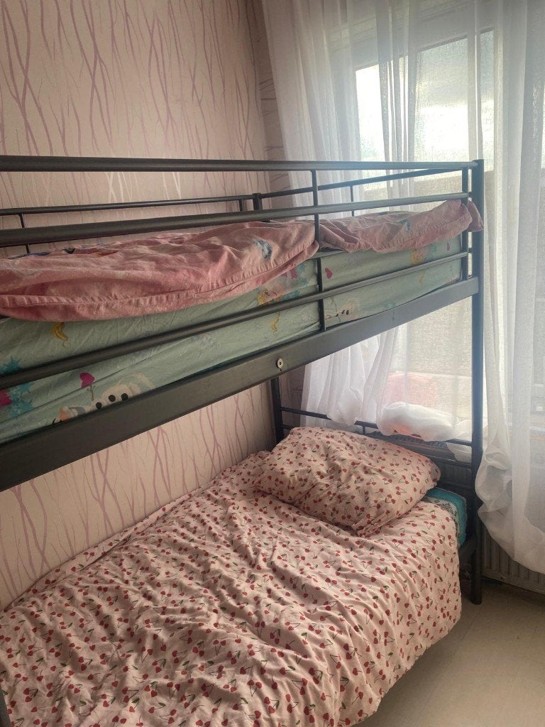 lit enfant superposé, 70 à 85 cm, Lit mezzanine ou Lit superposé, Enlèvement, Utilisé