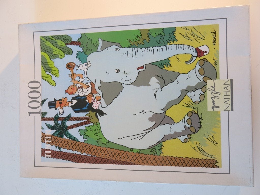Puzzle Tintin Vintage Nathan 1993 Les Cigares du Pharaon, Enlèvement ou Envoi, Tintin, Comme neuf