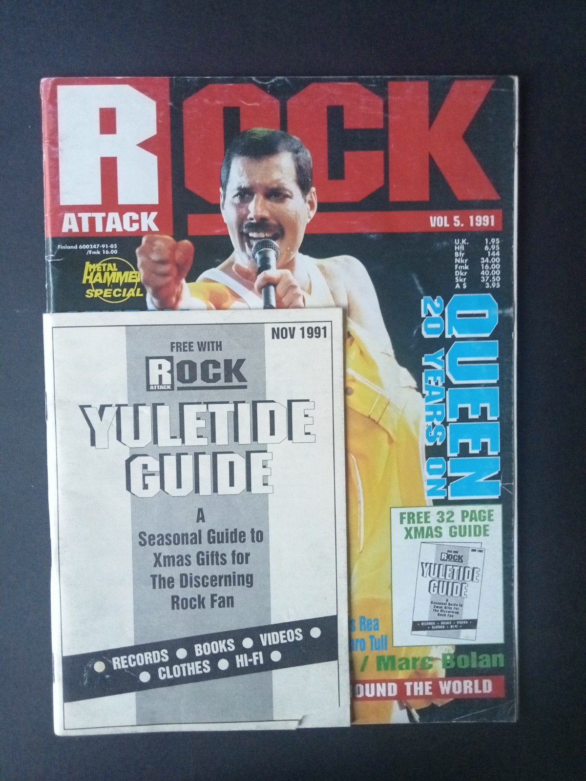 Queen, Magazine Rock Attack 1991 Zweden in het Engels, Ophalen of Verzenden