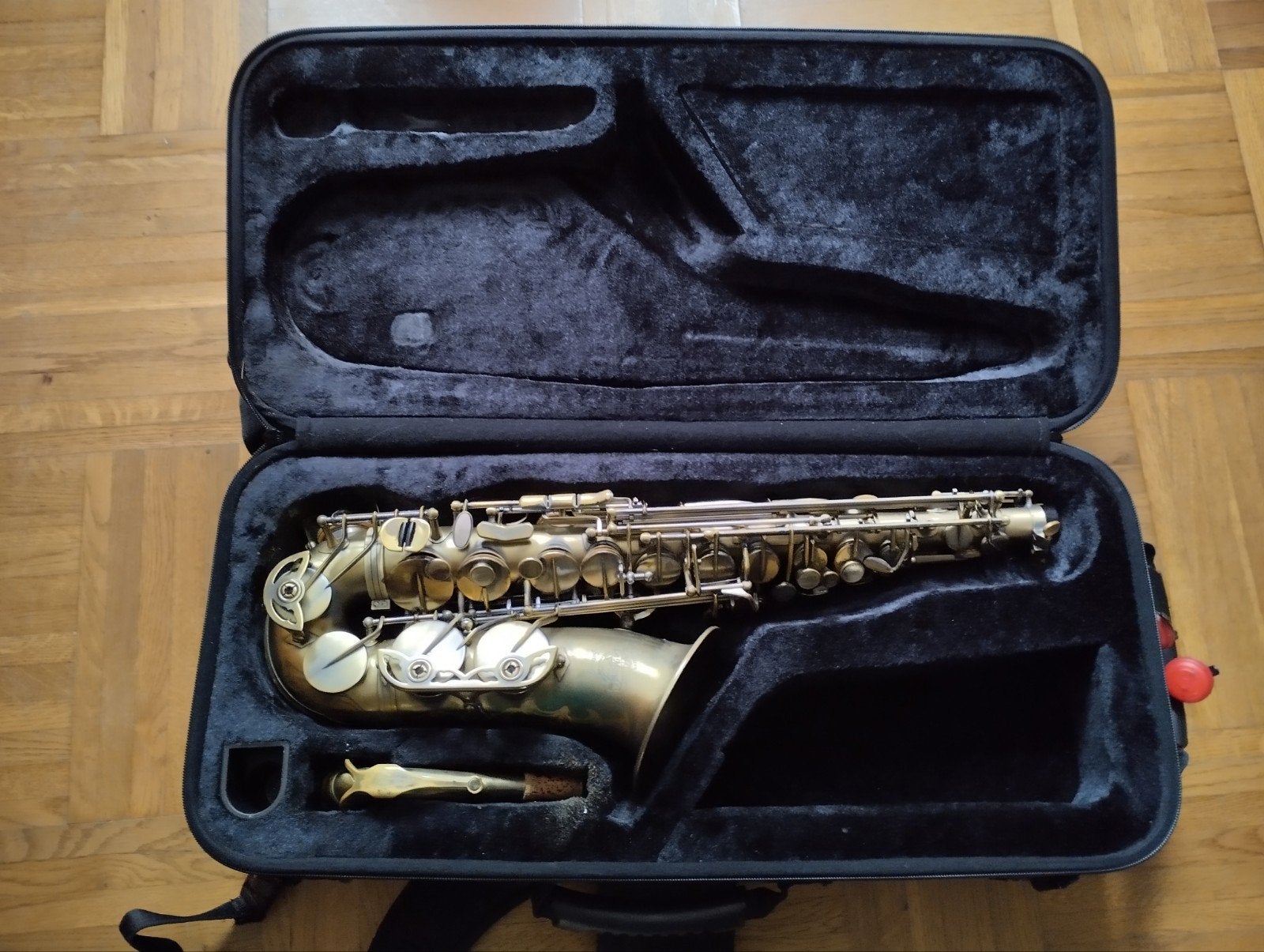 Alto saxofoon Le Monde Satellite Raw Finish, Ophalen, Gebruikt, Alt