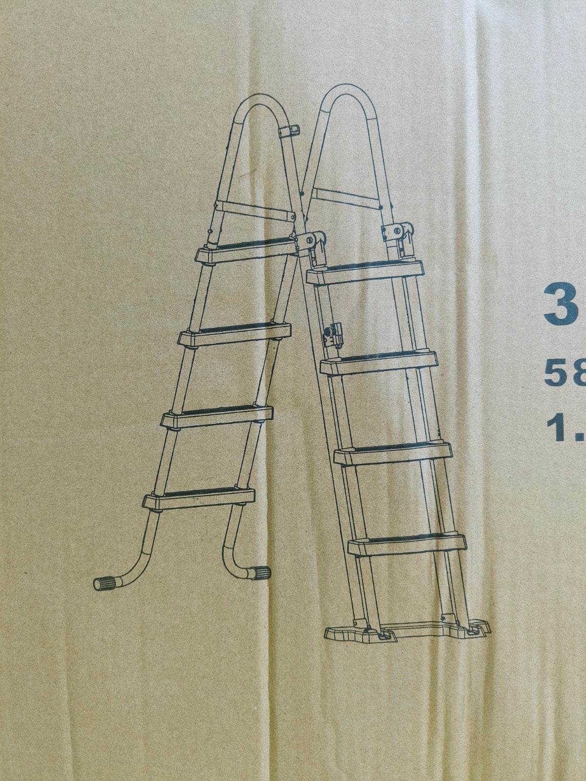 Trap voor zwembad tot 120 cm, Ophalen, Nieuw, Ladder