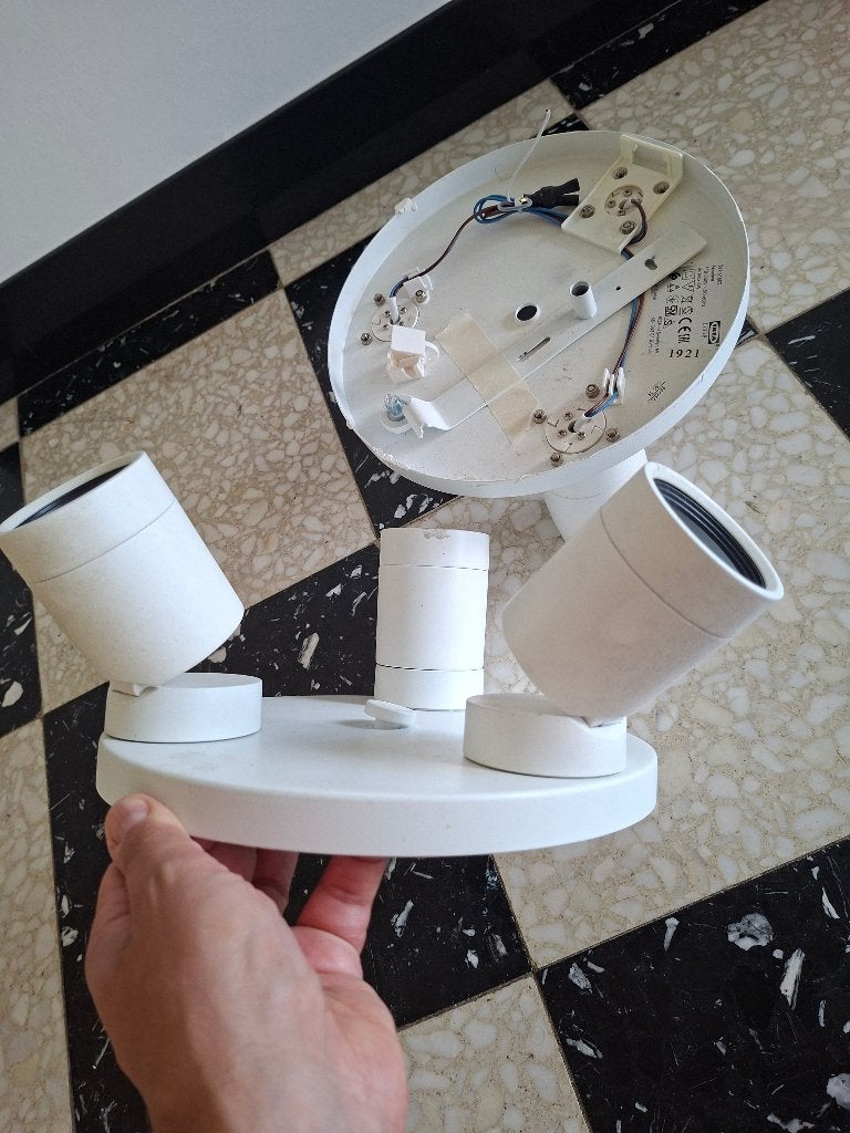 8 Plafonniers Ikea model Nymane, Maison & Meubles, Blanc, Moderne, 25 cm, Comme neuf