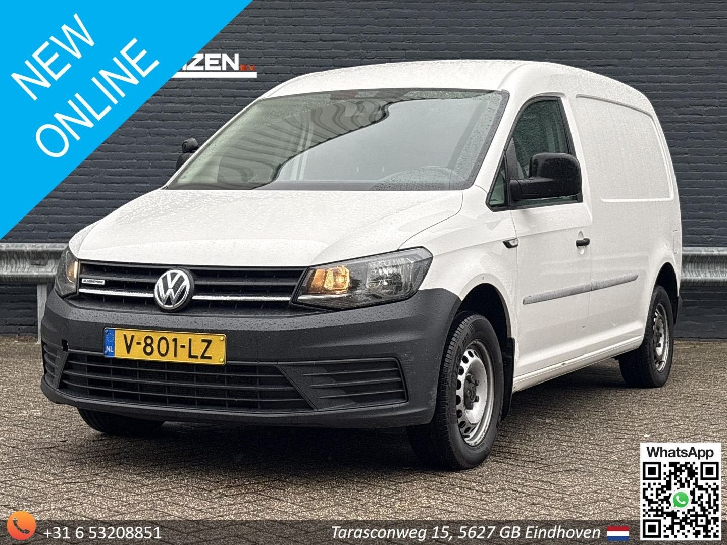 Volkswagen Caddy 1.4 TGI L2H1 EcoFuel Maxi Easyline | € 4.95, Auto's, Overige brandstoffen, Wit, Bedrijf, Handgeschakeld