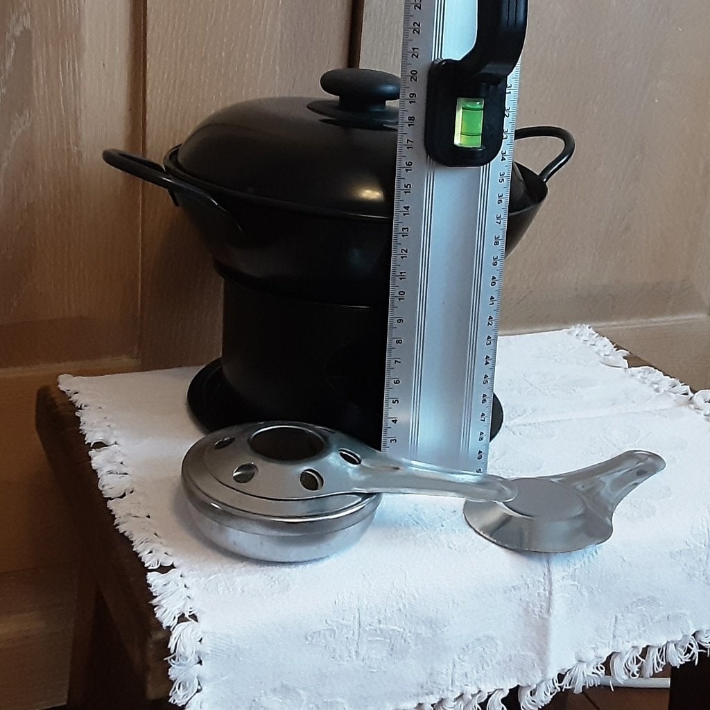 Nieuwe metalen fondueset met alcoholbrander, Avec couvercle, Enlèvement ou Envoi, Neuf