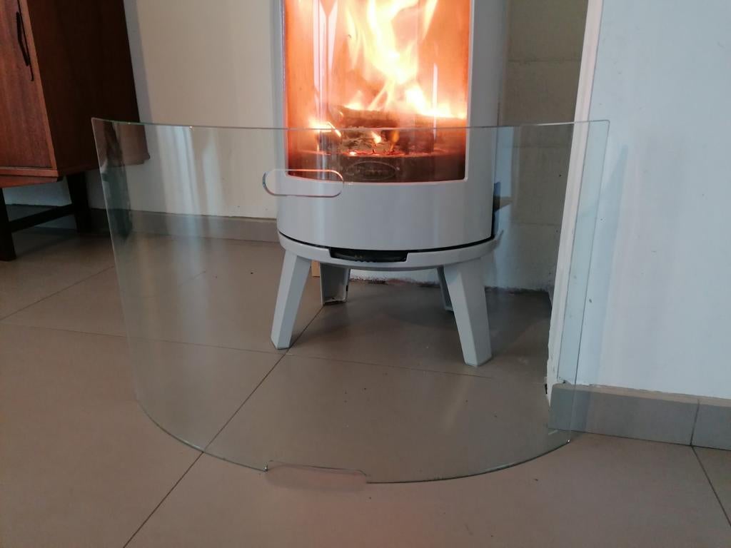 Glazen haarscherm, Huis en Inrichting, Haarden, Ophalen, Zo goed als nieuw