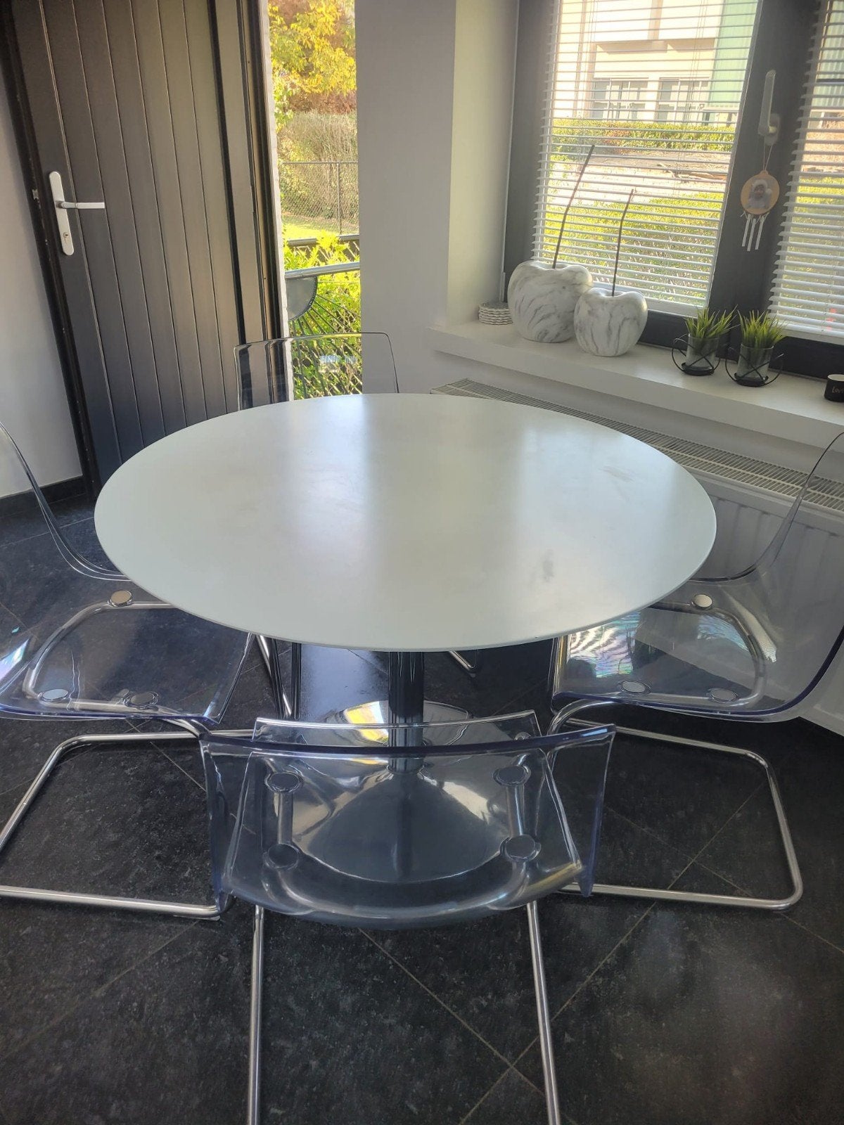 keukentafel met 4 stoelen., Ophalen, Gebruikt