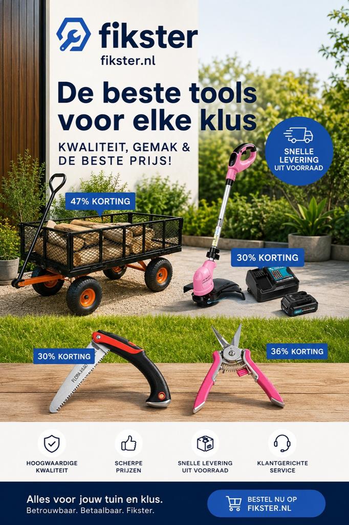 Fikster gereedschappen, Doe-het-zelf en Bouw, Ophalen, Nieuw
