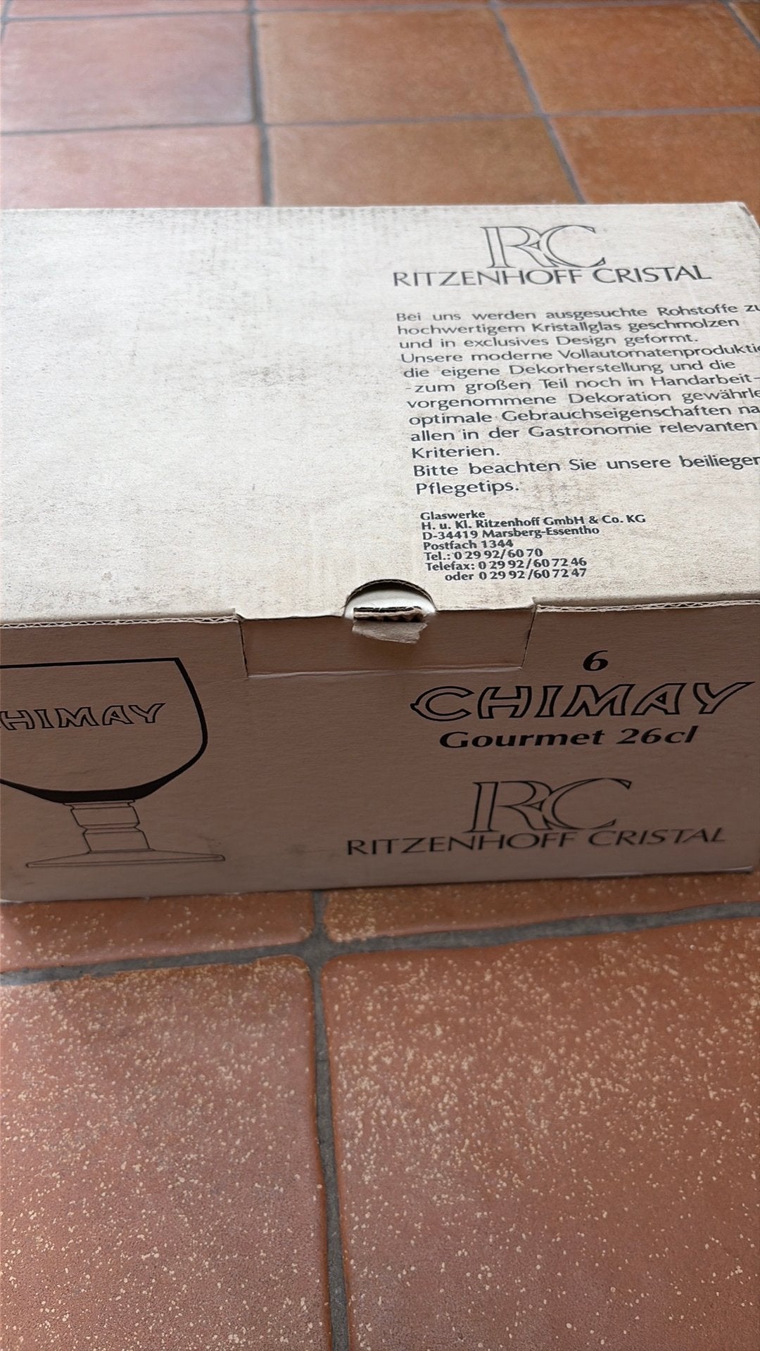 Set van 6 Chimay-glazen, Ophalen of Verzenden, Zo goed als nieuw