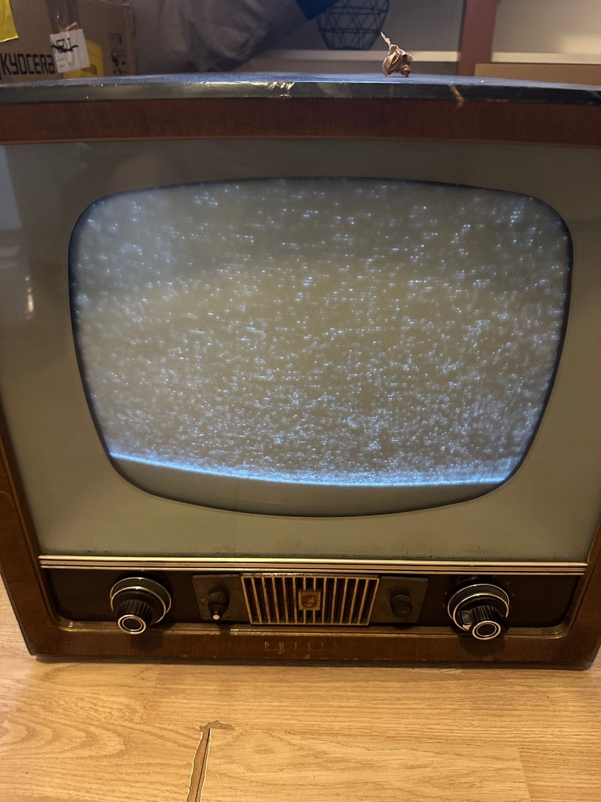 Philips Zwart-wit TV 17TX123U - Vintage Televisie, Verzenden