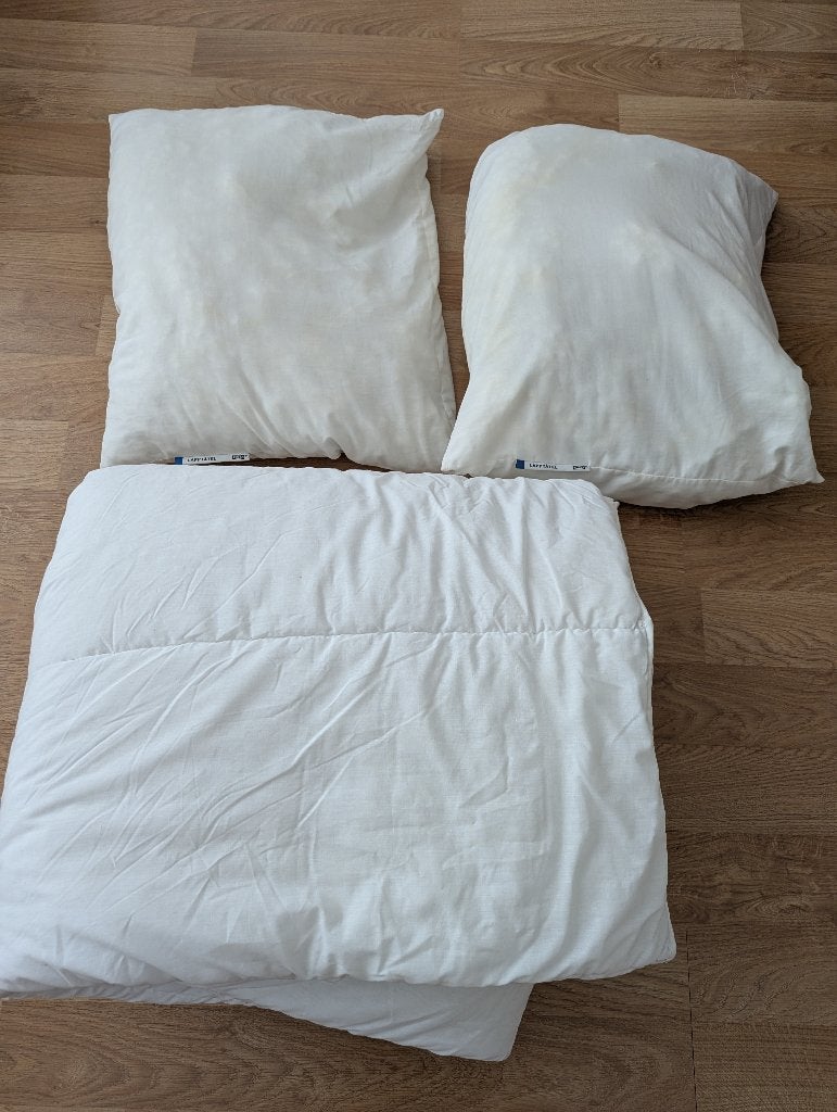 IKEA groot dekbed met 2 IKEA kussens, Huis en Inrichting, Slaapkamer | Beddengoed, Twijfelaar, IKEA, Ophalen