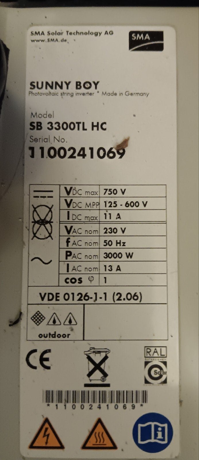 SMA omvormer sunny boy zonnepanelen kan geleverd worden mits, Ophalen