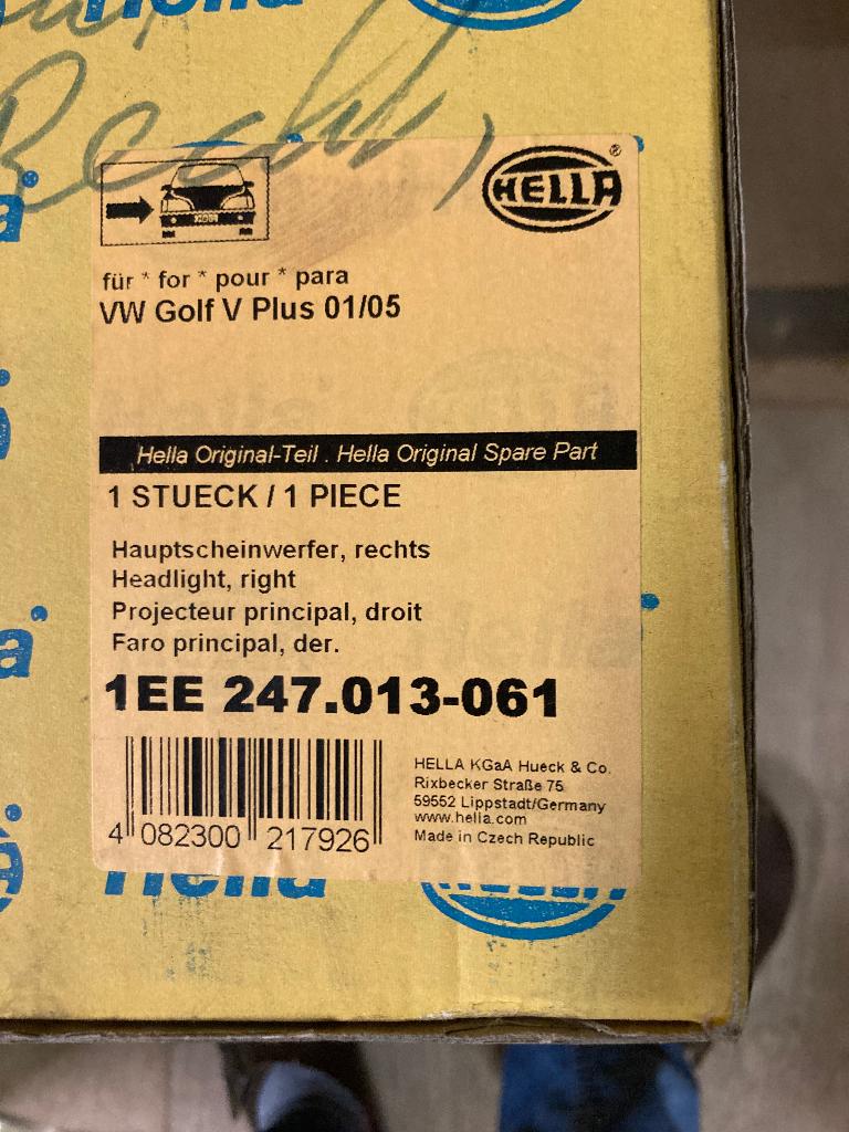 Koplamp VW GOLF, Auto-onderdelen, Ophalen, Nieuw, Volkswagen