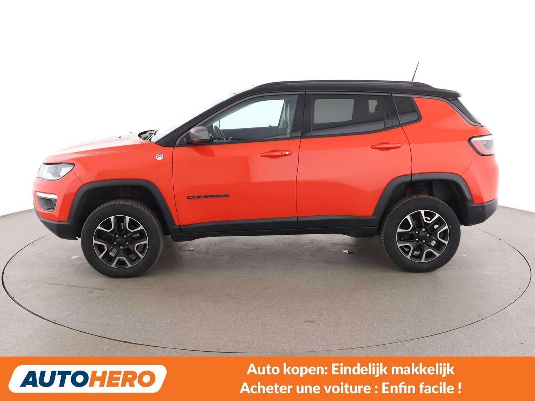 Jeep Compass 2.0 M-Jet Trailhawk 4WD (bj 2019, automaat), Auto's, Automaat, 1706 kg, Zwart, Overige kleuren
