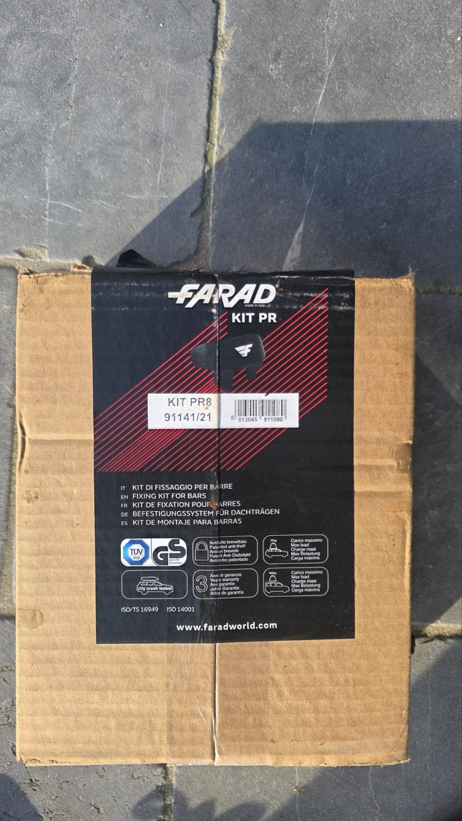 Farad dakdragers + kit pr, Ophalen of Verzenden, Gebruikt