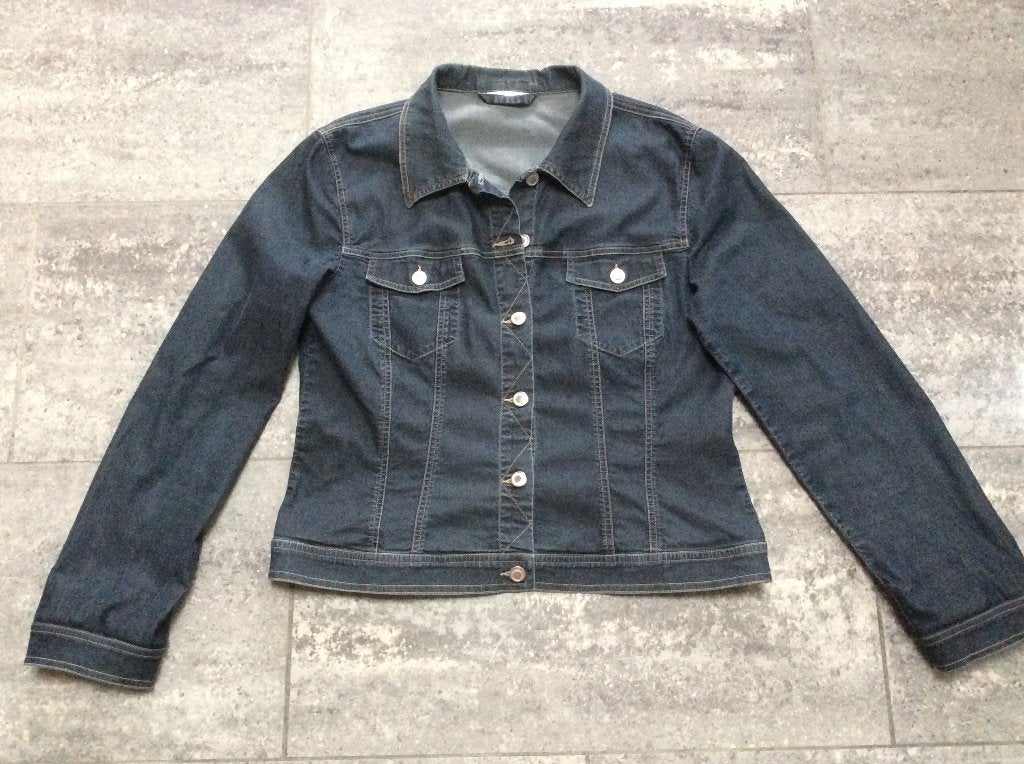 Jeansvest Comma 42, Blauw, Maat 42/44 (L), Gedragen, Comma