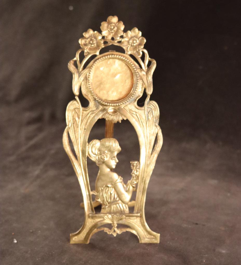 Antiek bronzen Art nouveau lijstje, Antiek en Kunst, Ophalen of Verzenden