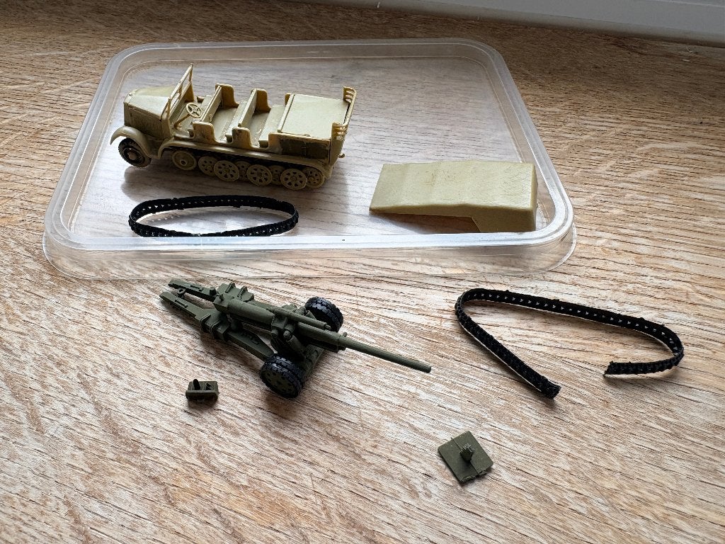 Roco Minitanks 1/87 - Duitse halve baan + PAK 40, Hobby en Vrije tijd, Gebruikt, Gelijkstroom of Wisselstroom, Overige typen, Ophalen of Verzenden