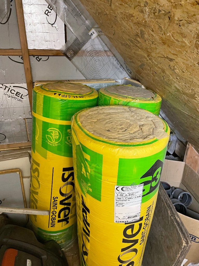 Isover isolatie, Doe-het-zelf en Bouw, Isolatie en Afdichting, 12 cm of meer, Nieuw, Glaswol, Ophalen