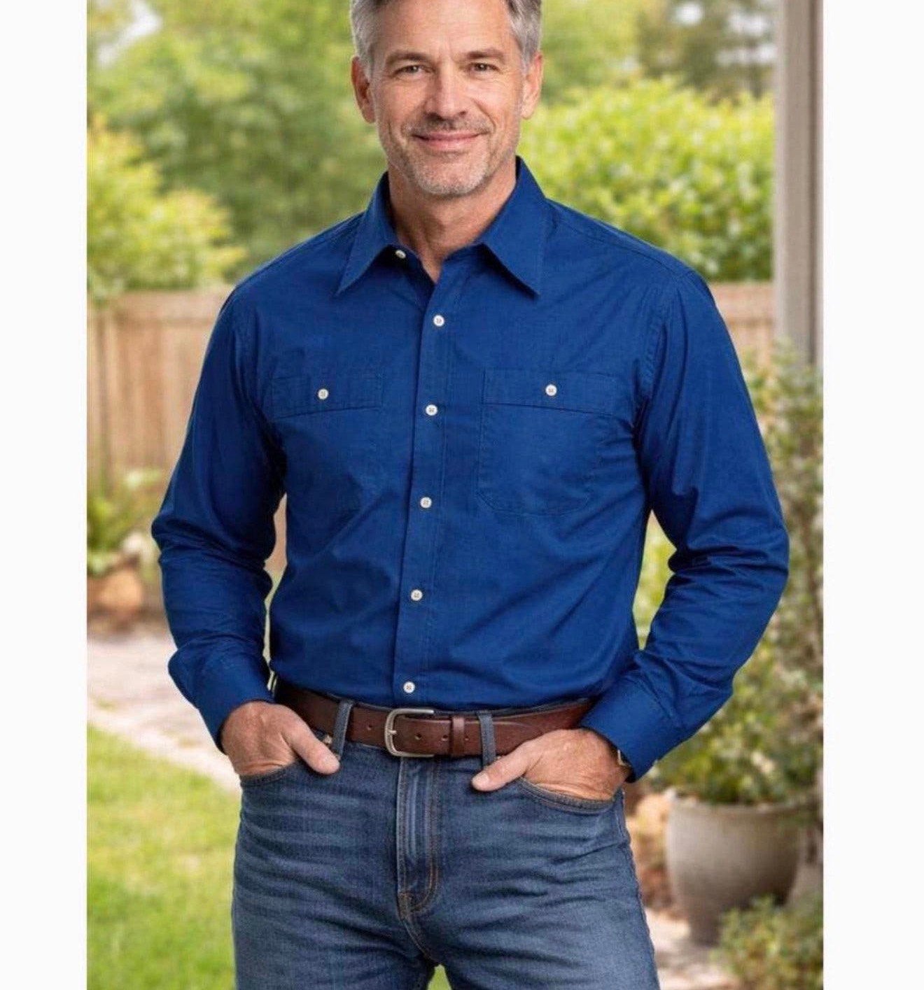 Chemise vintage St Michael pour homme 42 bleu foncé neuve, Vêtements | Hommes, Enlèvement ou Envoi, Neuf, Bleu, Tour de cou 41/42 (L)