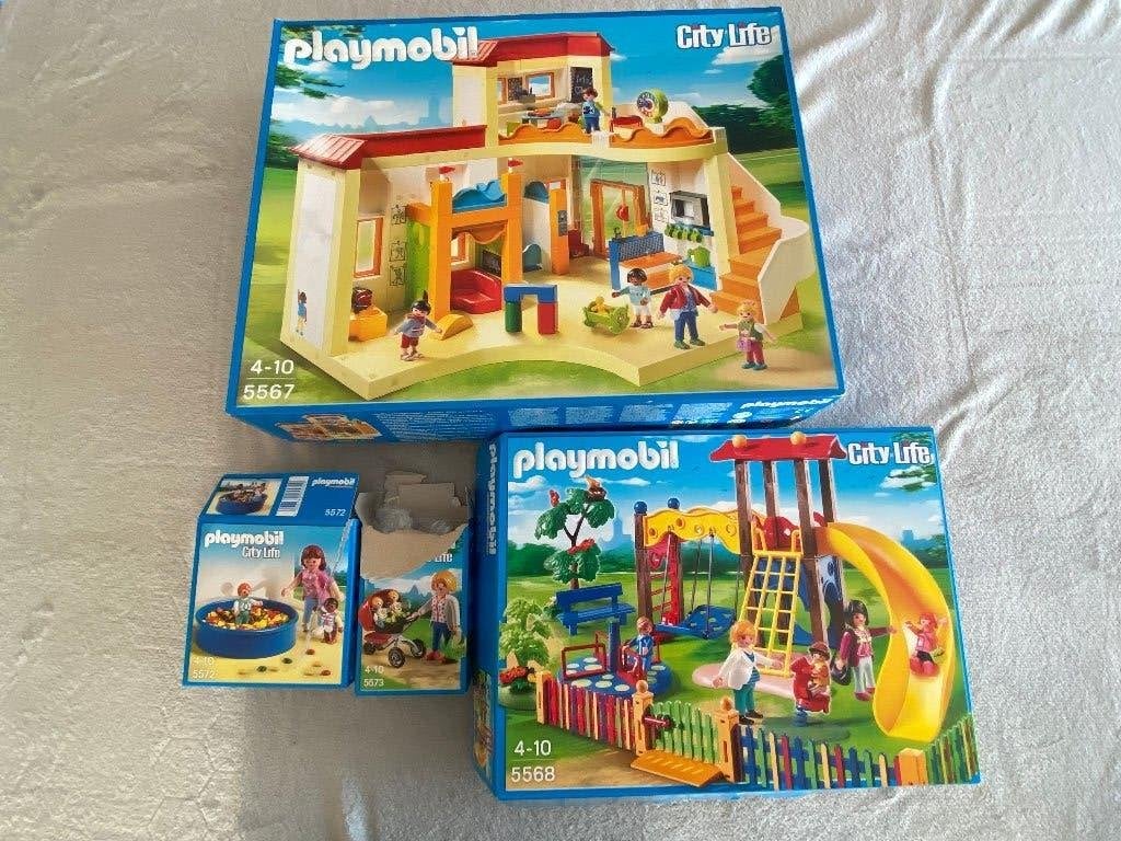 Playmobil - Crèche 5567 - 5568 - 5572 - 5573, Comme neuf, City life, Kit complet, Enlèvement