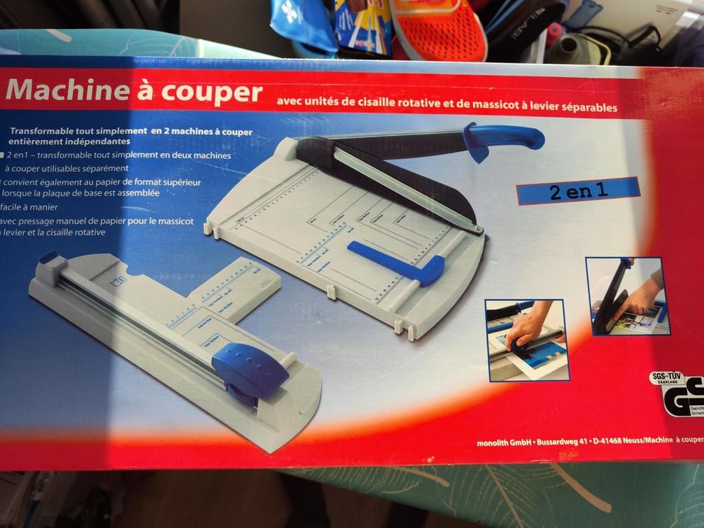 Machine à couper, Ophalen