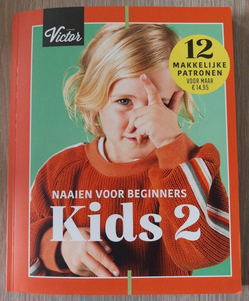 Naaiboek Naaien voor beginners - Kids 2 + naaipatronen, Enlèvement ou Envoi, Comme neuf, Broderie ou Couture