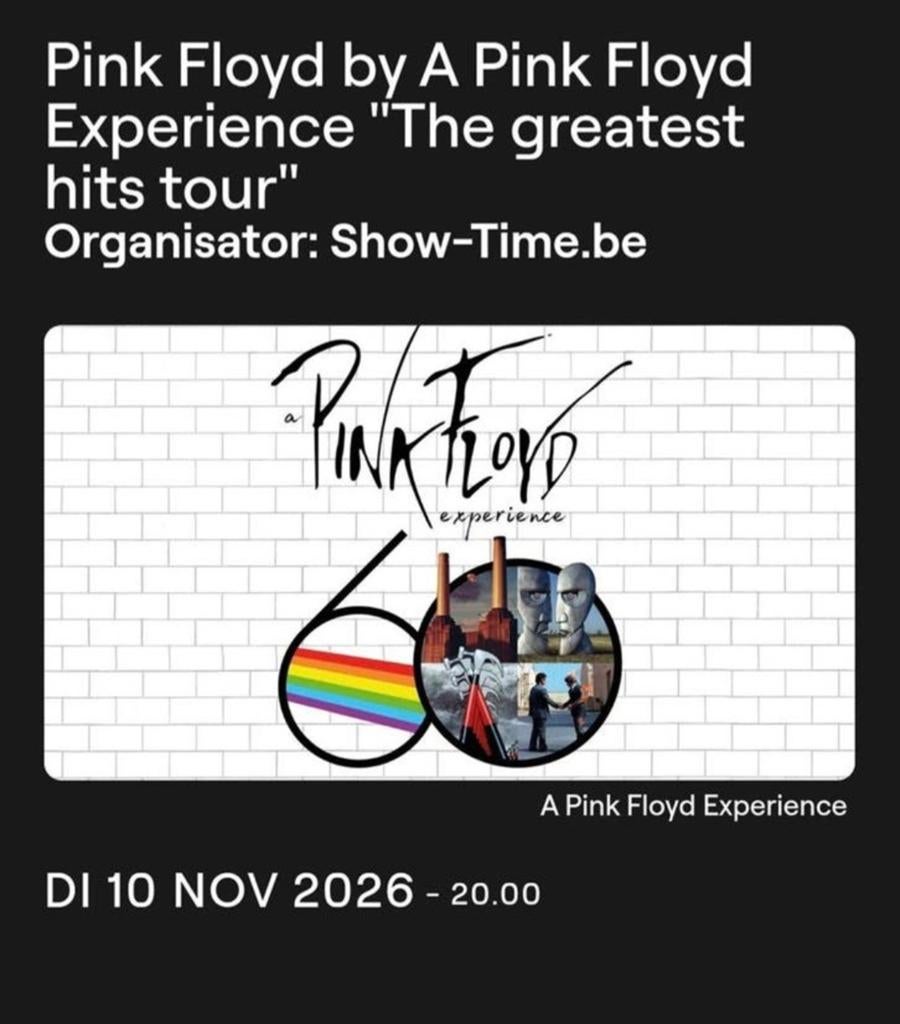 Pink Floyd Concertgebouw Brugge