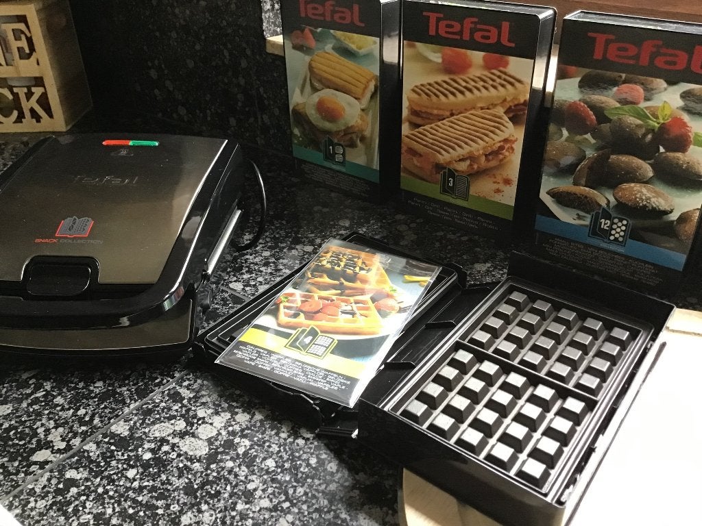 Tefal Snack Collection, Elektronische apparatuur, Wafelijzers, Ophalen, Uitneembare platen, Gebruikt