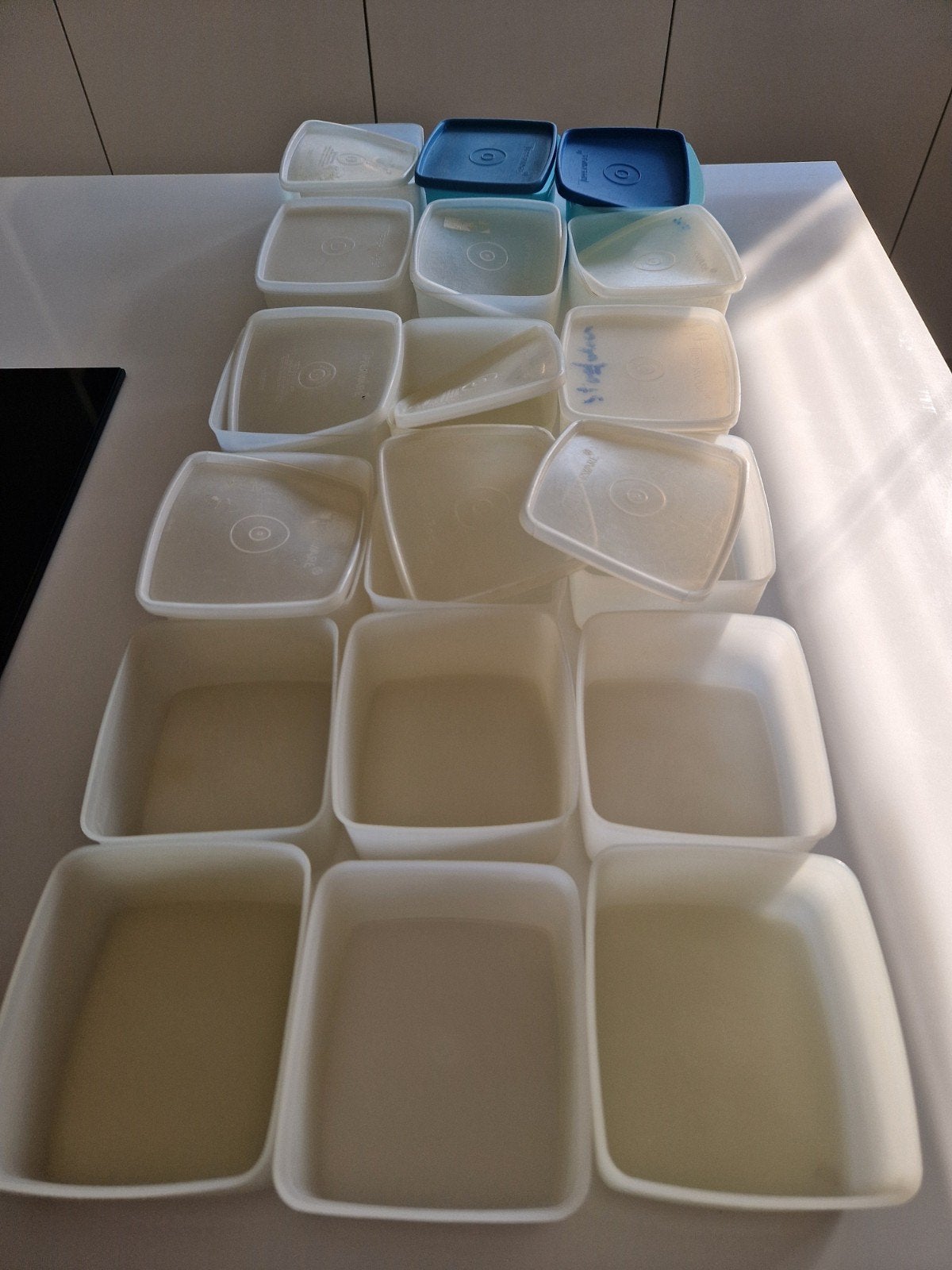 Tupperware potjes 0.4l, Ophalen