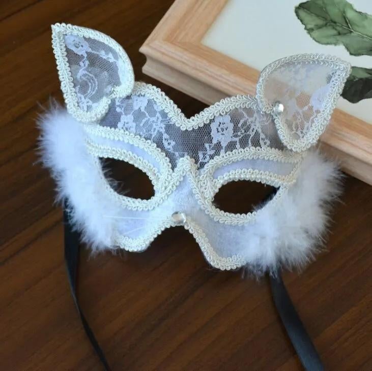 Nieuw luxe Venetiaans kat masker, Ophalen of Verzenden
