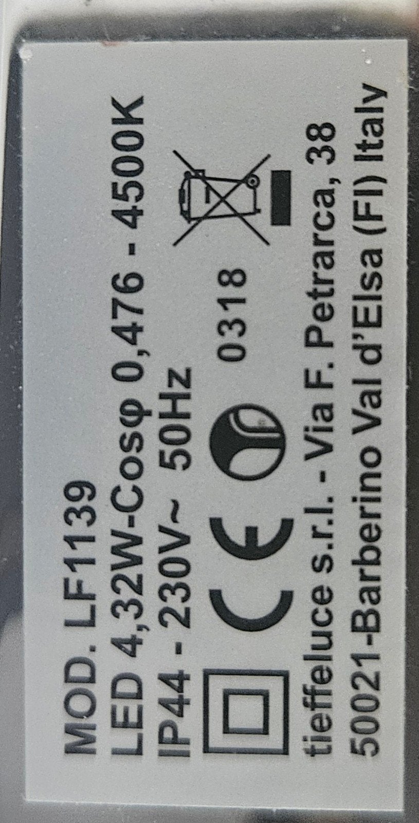 Led lamp voor badkamermeubel kleur chrome, Ophalen, Nieuw