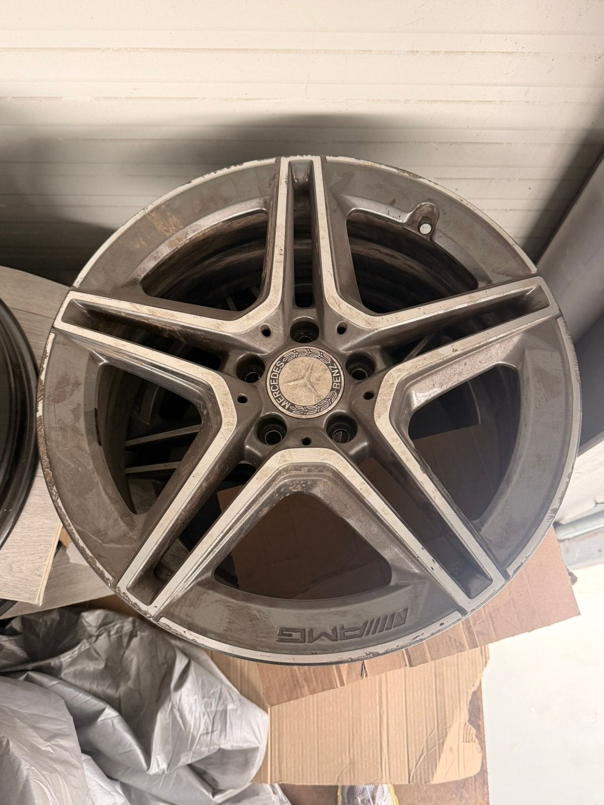 4 jantes Mercedes AMG 5/112 de 18 pouces, Enlèvement, Jante(s)