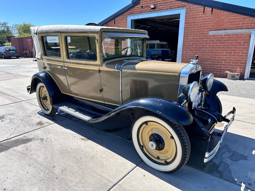 chevrolet Landau 1929, Auto's, Oldtimers, Bedrijf, Chevrolet, Benzine, Cabriolet, 4 deurs, Handgeschakeld, Bruin, Bruin, Velours