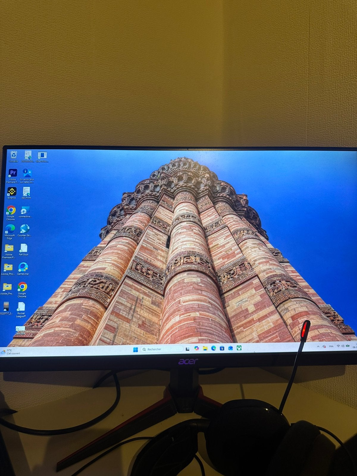 Écran Acer 24 pouces 75Hz, Informatique & Logiciels, Gaming, 61 à 100 Hz, Full HD, Comme neuf