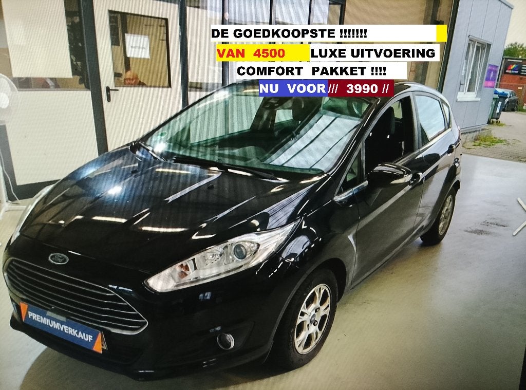 FORD FIESTA FACE LIFT ((  135 KM)) LUXE UITV. TITANIUM, Autos, Euro 5, Achat, 5 portes, Berline