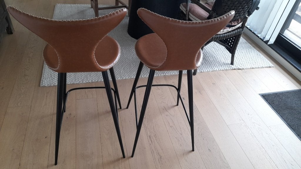 twee barkrukken, Huis en Inrichting, Ophalen, Met voetsteun, 60 tot 90 cm, Nieuw