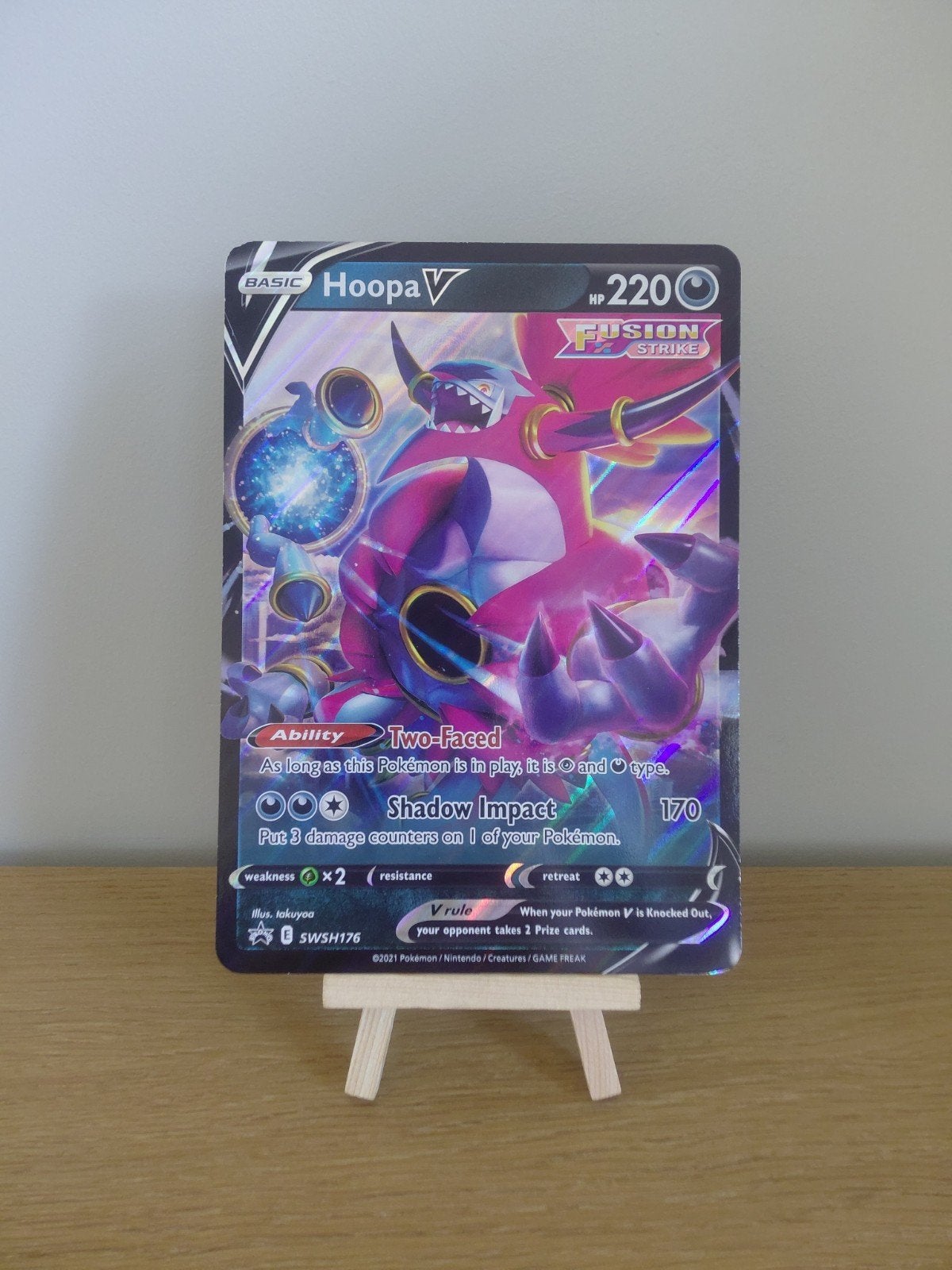 pokémon kaart: jumbo hoopa, Ophalen of Verzenden, Gebruikt, Losse kaart