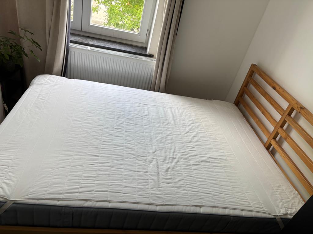 Sommier + matelas, Enlèvement, Comme neuf, Sommier