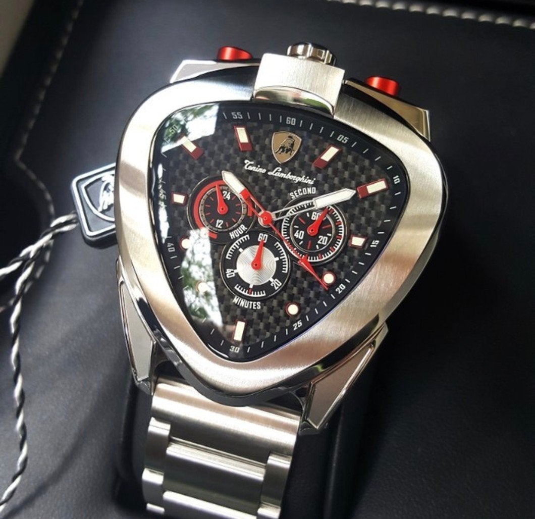Tonino Lamborghini Spyder 12 H Chronograaf - NIEUW, Handtassen en Accessoires, Horloges | Heren, Nieuw, Polshorloge, Overige merken